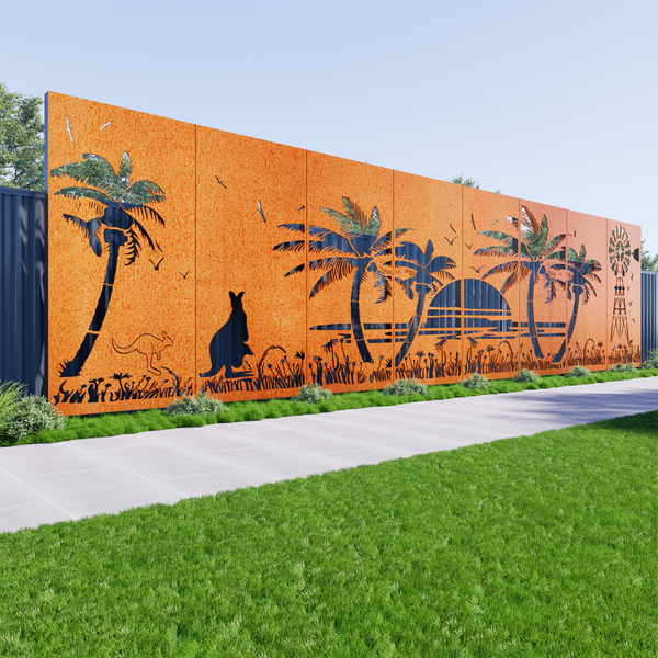 Kangaroo Windmill Paradise (8 Panels)