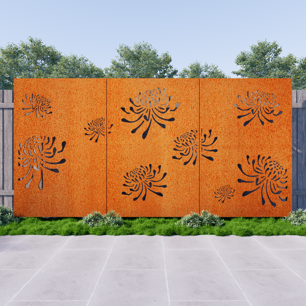 Waratah's (3 Panels)