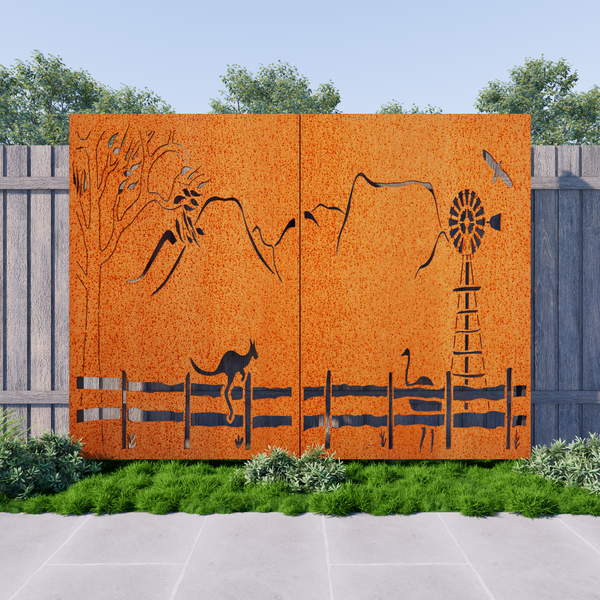 Country Scene (2 Panels)