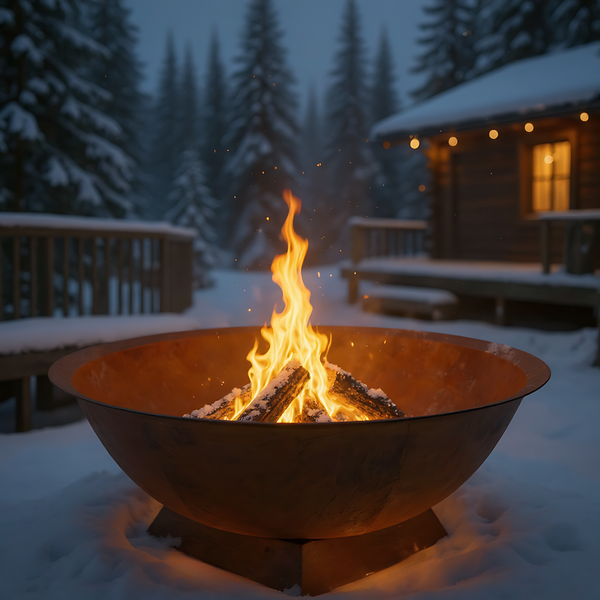 Red Earth Fire Bowl 120