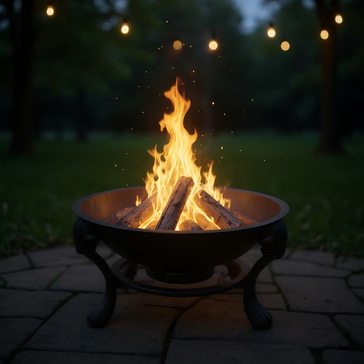 Red Centre Roaster Fire Pit BBQ | Cast Iron Outdoor Fire Pit – Metal ...