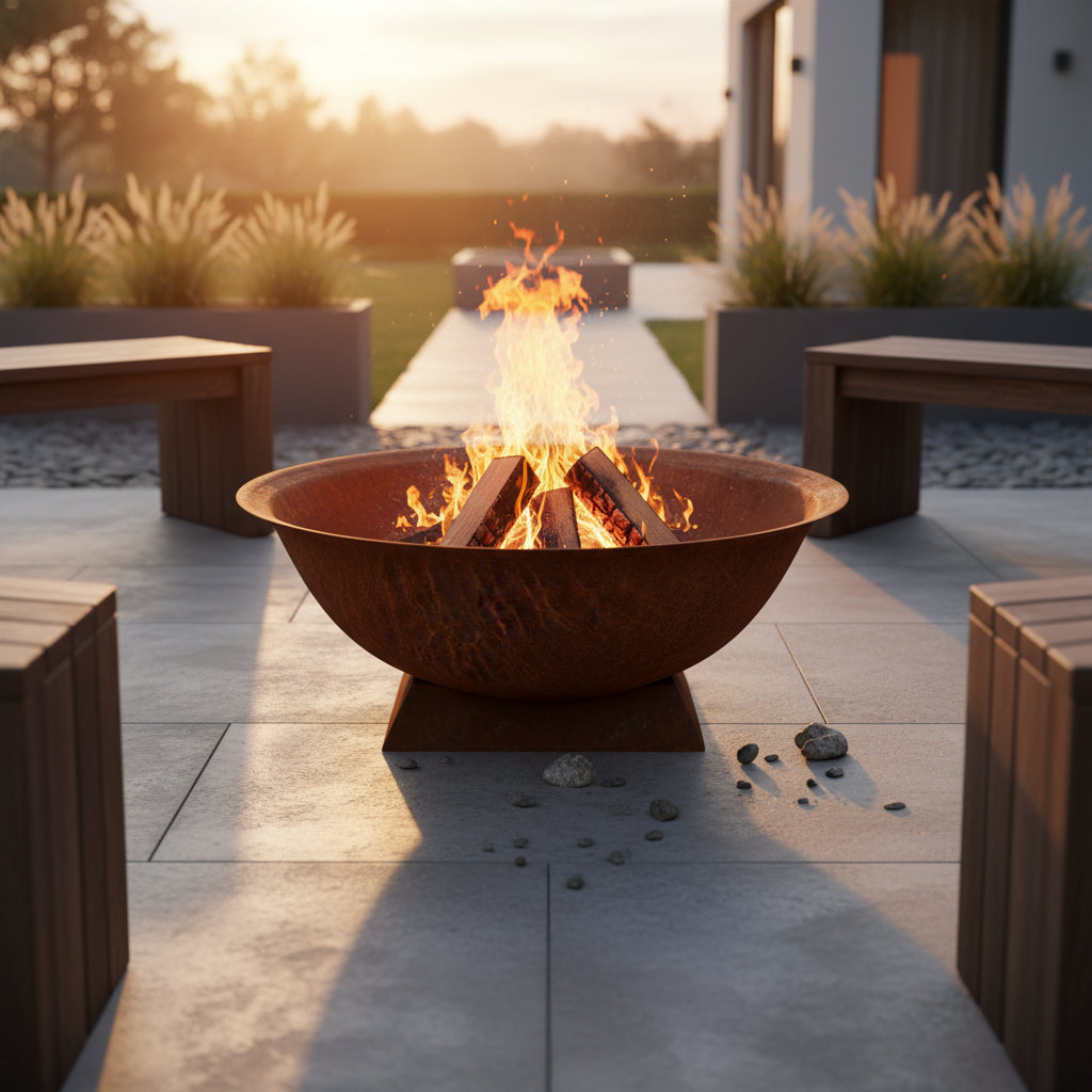 Red Earth Fire Bowl 72cm | Cast Iron Fire Pit Australia – Metal Decor Aus