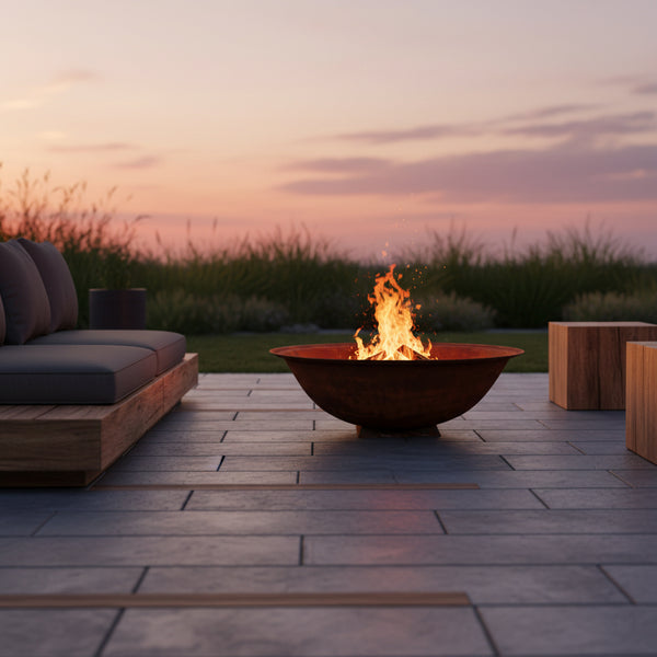 Red Earth Fire Bowl 120