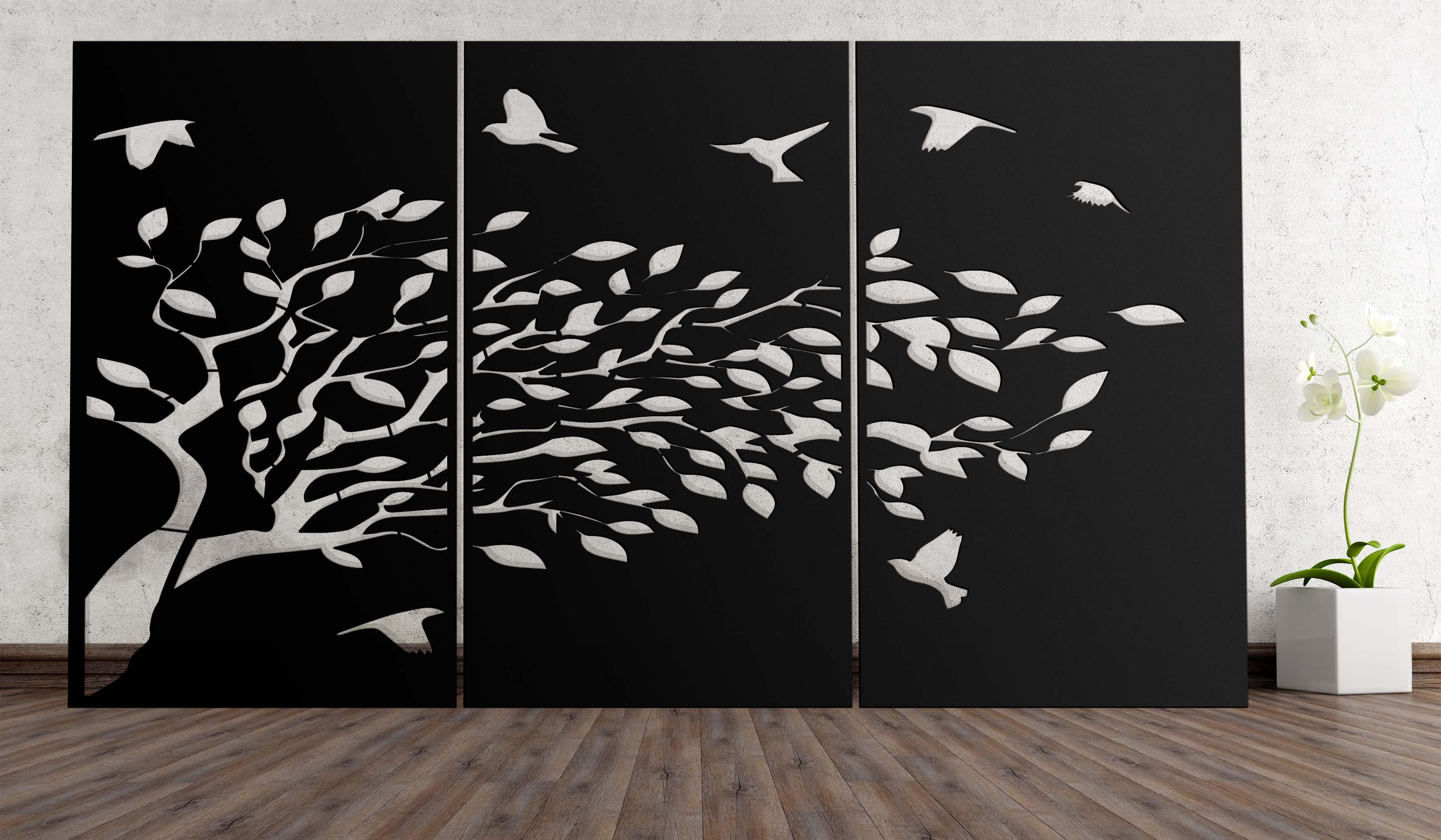 Birds of Spring (3 Panels)