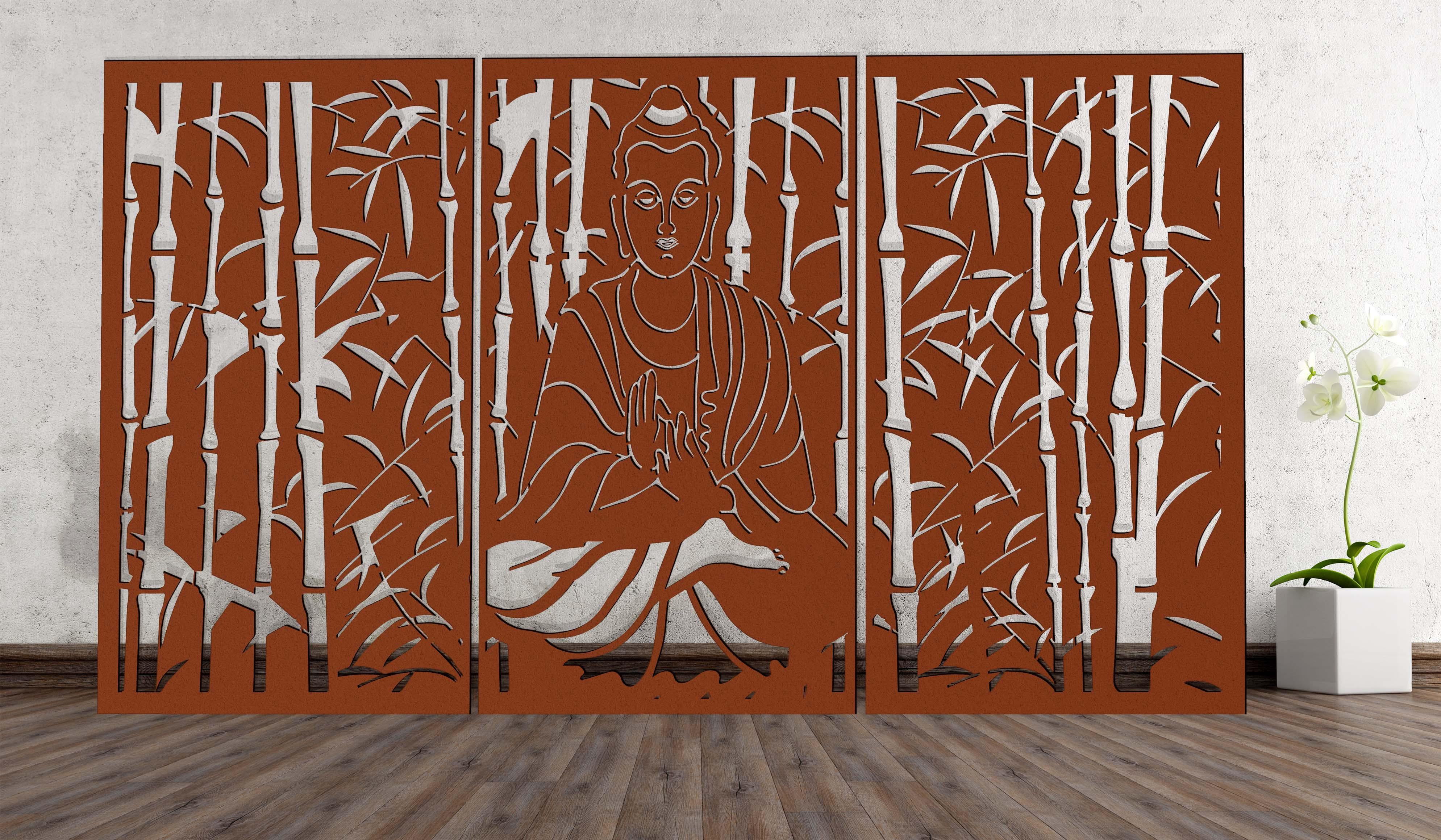 Buddah (3 Panels)